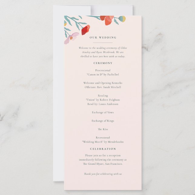 Programa Floral Harmony (Frente)