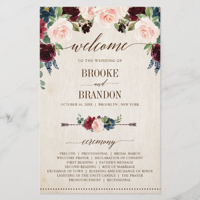 Programa Floral Russo Marinho de Borgonha (Frente)