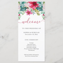 Programa Flores de Aquarela de Natal | Casamento