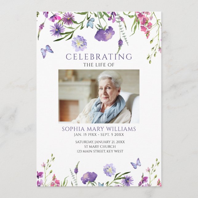 Programa Flores Roxas Ordem Funerária de Serviço (Frente)