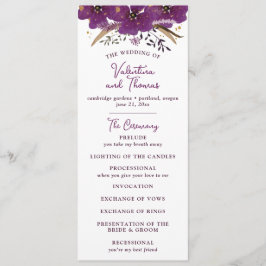 Programa Flores Roxas Vibrantes e Casamento Dourado com Lum