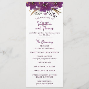 Programa Flores Roxas Vibrantes e Casamento Dourado com Lum