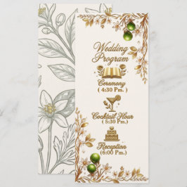 Programa Florida Orange Blossom Gold Casamento Elegante Prg