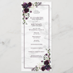 Programa Formal Plum Purple Watercolor