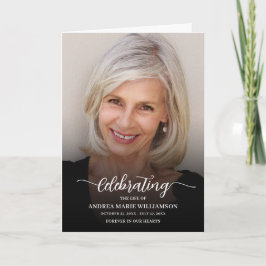 Programa Foto da Ordem de Serviço Obituária Funeral