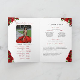 Programa Foto da rosa vermelha Mariachi Charro Quinceanera