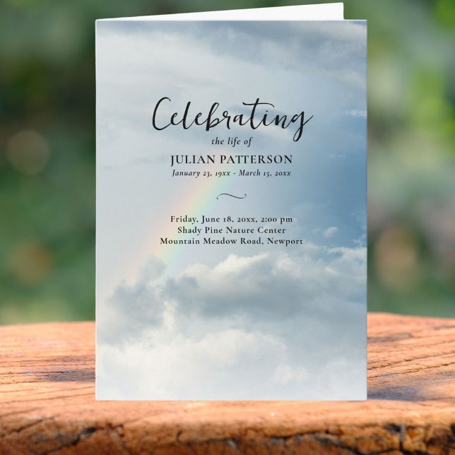 Programa Foto das Nuvens Arco-Íris, Celebração do Funeral d (Criador carregado)