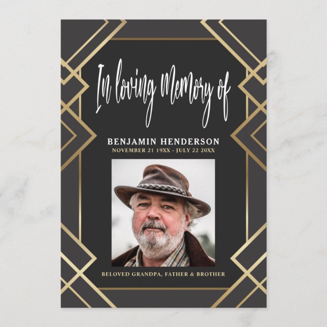 Programa Foto Elegante No Funeral Da Memória De Adorto (Frente)