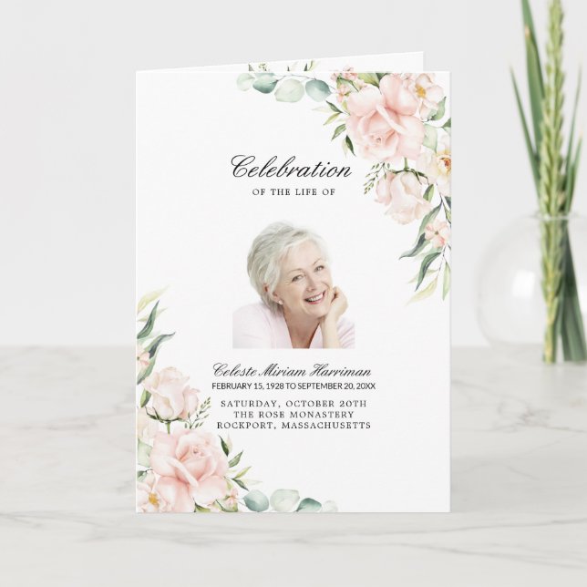 Programa Foto Memorial Celebração Funeral da Vida (Frente)