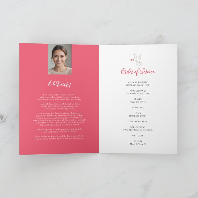 Programa Foto rosa rosa vermelha da pomba vermelha do funer (Interior)