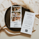 Programa Foto: Salvar a data com calendário<br><div class="desc">Minimalista Editável Salvar a Data. Foto simples de casamento elegante Salve o Modelo de Data. Para fazer alterações avançadas,  selecione a opção "Clique para personalizar mais" em Personalizar este modelo.</div>