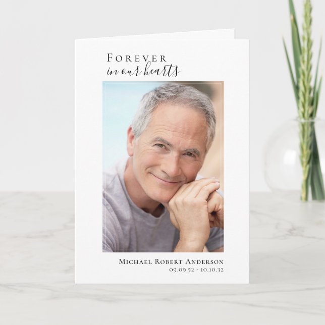 Programa Fotos Modernas Dobraram Funeral Memorial (Frente)