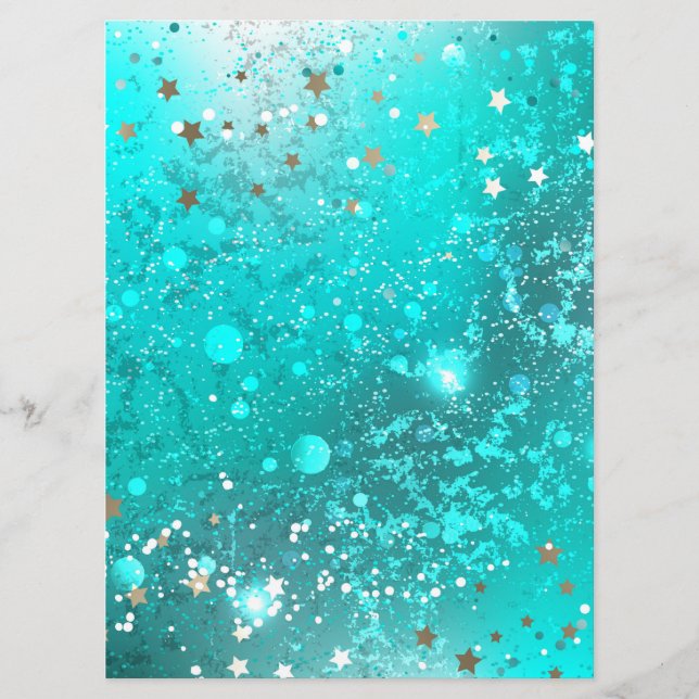 Programa Fundo do Mint Turquoise Foil (Frente)