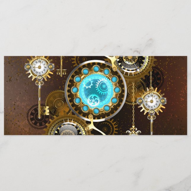 Programa Fundo Rusty Steampunk com Lentes Turquesa (Frente)