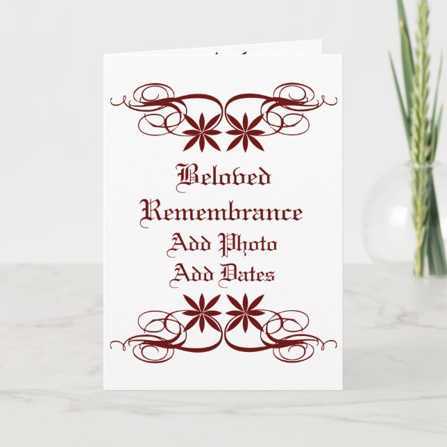 Programa Funeral "Amada Lembrança" (Frente)