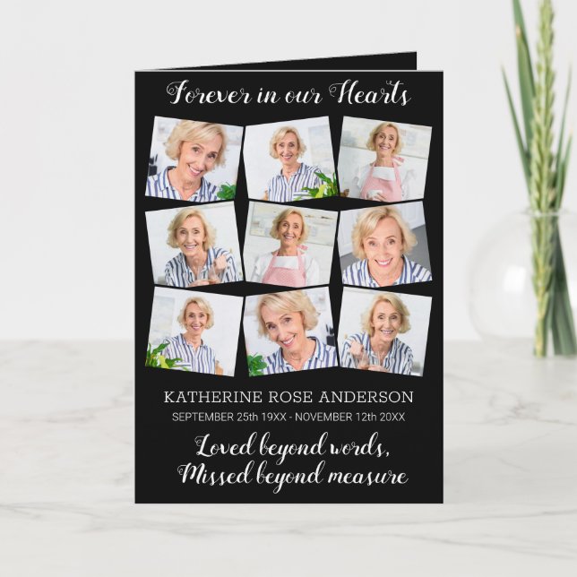 Programa Funeral Da Ordem De Fotografia Do Serviço Memorial (Frente)