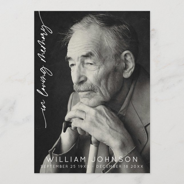 Programa Funeral de Foto de Memória de Amor (Frente)