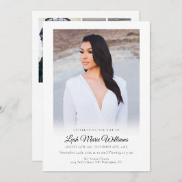 Programa Funeral de Foto Elegante Simples Moderno