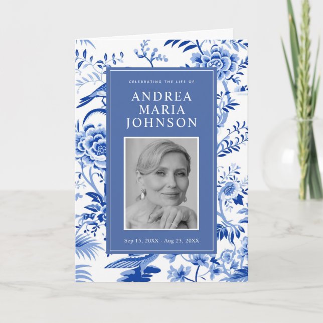 Programa Funeral De Ordem De Serviço Da Chinoiseri (Frente)