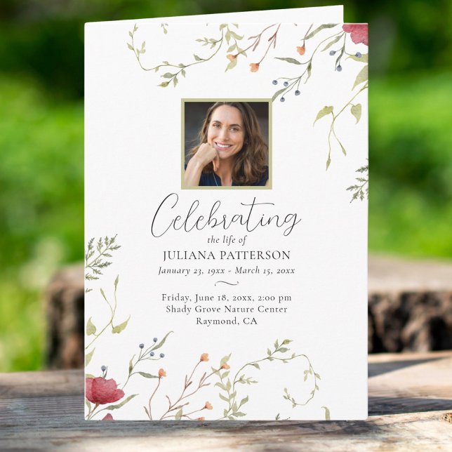 Programa Funeral de Ordem de Serviço dos Botânicos de Flor  (Criador carregado)