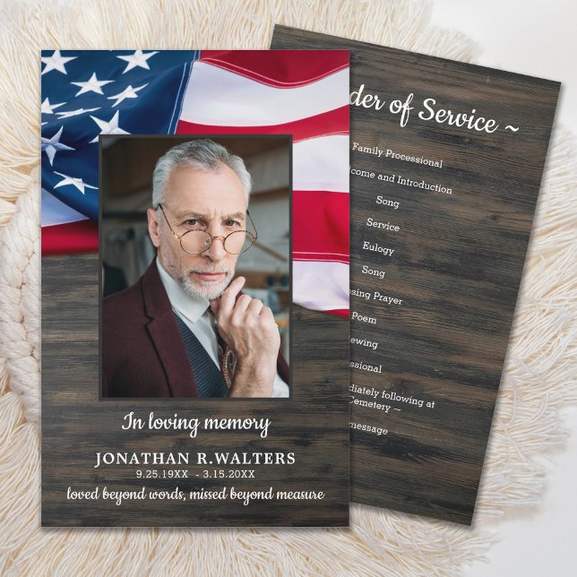 Programa Funeral De Ordem De Serviço Patriótica Do (Criador carregado)