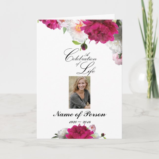 Programa Funeral de Pensão Magenta Rosa (Frente)