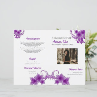 Programa Funeral Floral Purple Modelo