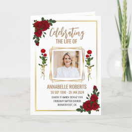 Programa Funeral - Fronteira Rosa vermelha E Ouro