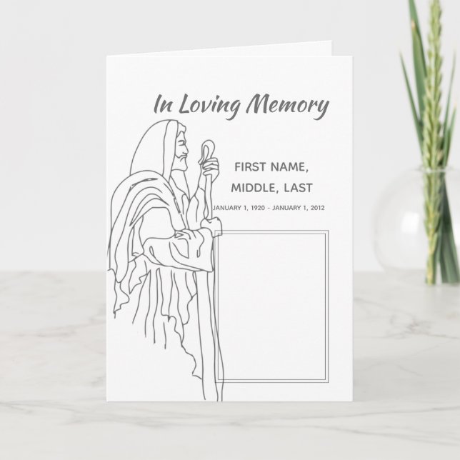 Programa Funeral Jesus, Escritura, Cristão (Frente)