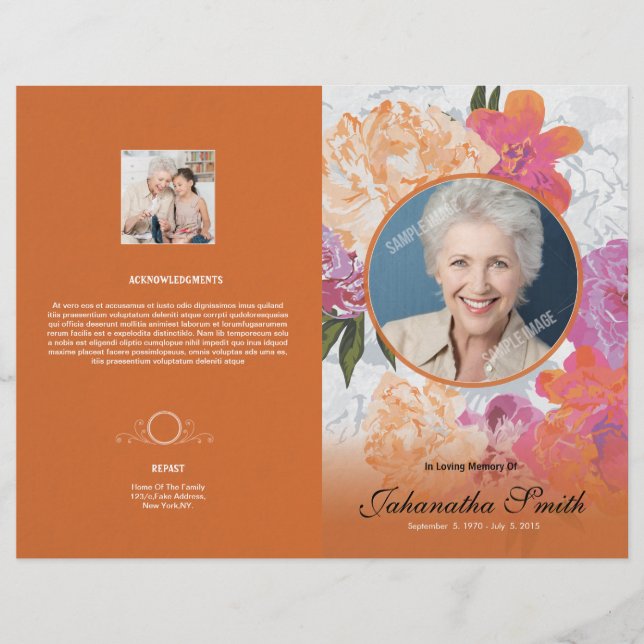 Programa Funeral Memorial Flyer (Frente)