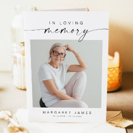 Programa Funeral Memorial Moderno e Minimalista do