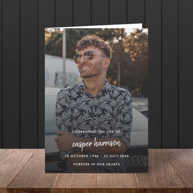 Programa Funeral Moderno | Celebração da vida dobrada (Criador carregado)