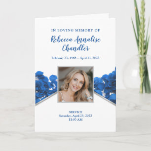 Programa Funeral Rosa Azul   Programa Memorial