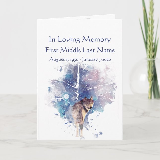 Programa Funeral Wolf está olhando para trás da Fl (Frente)