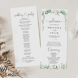 Programa Geométrico Minimalista de Casamento Eucal