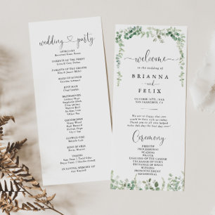 Programa Geométrico Minimalista de Casamento Eucal