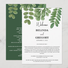 Programa Greenery Emerald Green Wedding Itinerário