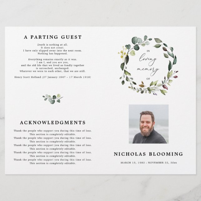 Programa "Greenery Eucalyptus" Celebração Do Progr (Frente)