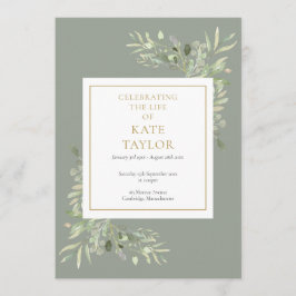 Programa Greenery Foliage Ordem de Serviço Memorial Funeral