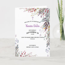 Programa grego do baptismo da igreja ortodoxa de