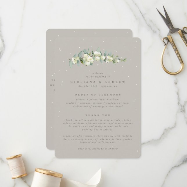 Programa Greige Snowberry + Eucalipto Haste Casamento de In (Frente/Verso In Situ)