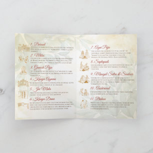 Programa Guia de cerimônia de casamento indiano
