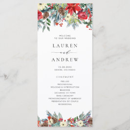Programa Guirlanda de Flores de Inverno em Aquarela Casamen