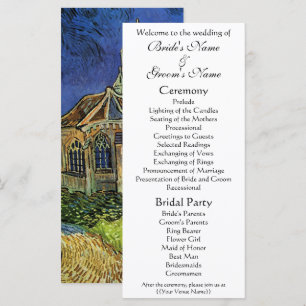 Programa Igreja em Auvers de Vincent van Gogh Casamento