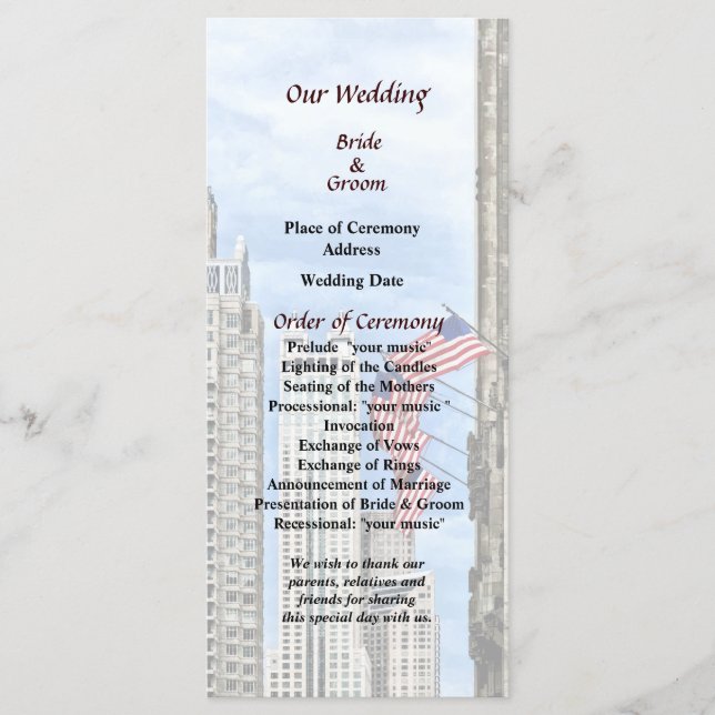 Programa Il - Sinalizadores Ao Longo De Michigan Ave Chicag (Frente)