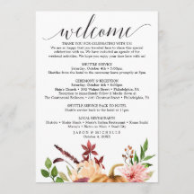 Itinerário de Casamento Autumn Bliss - Boas-vindas