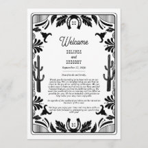 Itinerário de Casamento de Cowboy do País Ocidenta