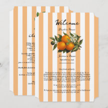 Itinerário de Casamento de Laranja Cítrica Mediter