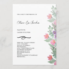 Programa Jardim Floral Colorido, Pintado manualmente