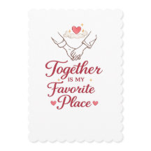 Juntos É Meu Lugar Favorito – Casal Romântico Lo